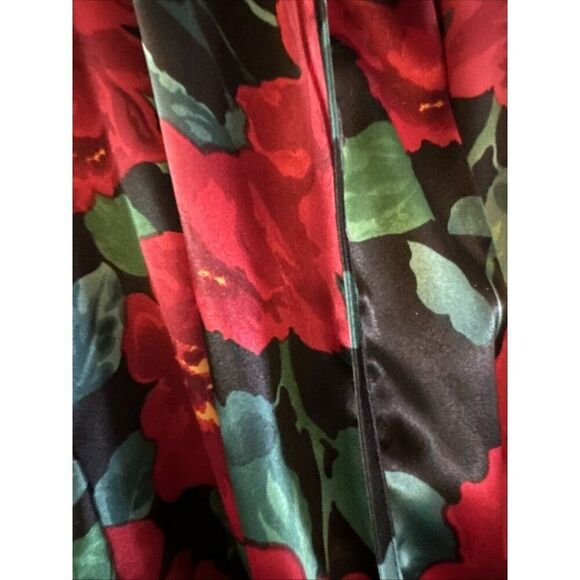 Vintage Victoria's Secret Gold Label Mini Length Floral Rose Print Robe O/S - Picture 3 of 6
